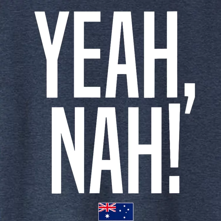 Wo Yeah Nah Australia Aussie Australian Slang V-Neck Women's Crop Top Tee