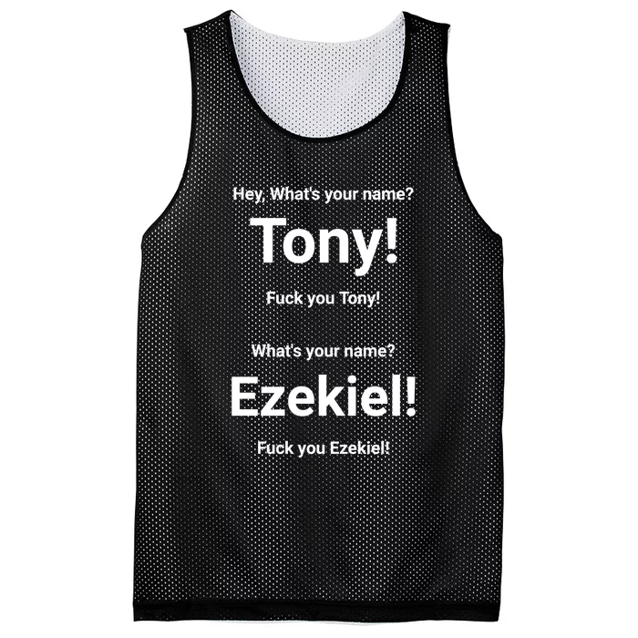 What's Your Name Tony & Ezekiel Mesh Reversible Basketball Jersey Tank