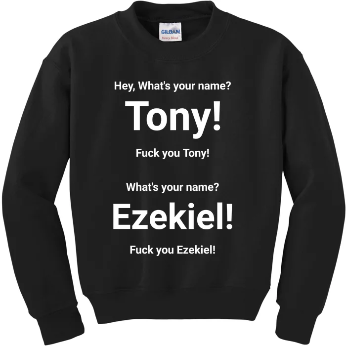 What's Your Name Tony & Ezekiel Kids Sweatshirt