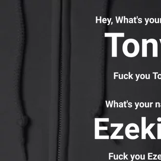 What's Your Name Tony & Ezekiel Full Zip Hoodie