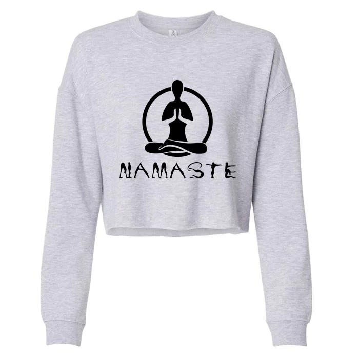 Workout Yoga Namaste Yoga Cropped Pullover Crew