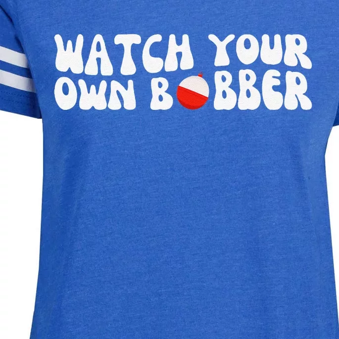 Watch Your Own Bobber Enza Ladies Jersey Football T-Shirt