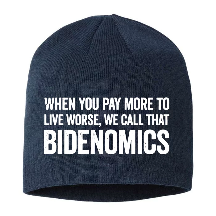 When You Pay More To Live Worse We Call That Bidenomics 8 1/2in Sustainable Knit Beanie