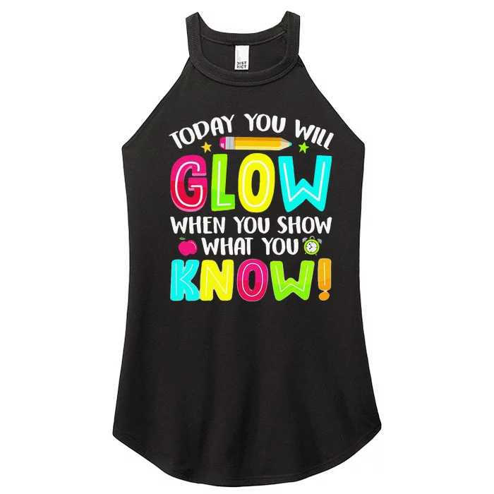 What You Show Testing Day Exam Teachers Students Women’s Perfect Tri Rocker Tank