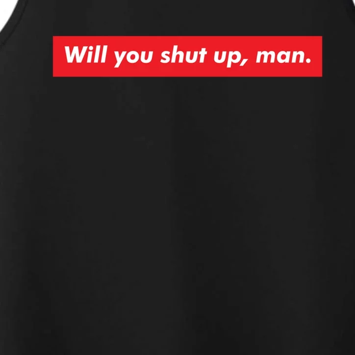 Will You Shut Up Biden And Harris 2020 Anti Trump Gift Performance Tank