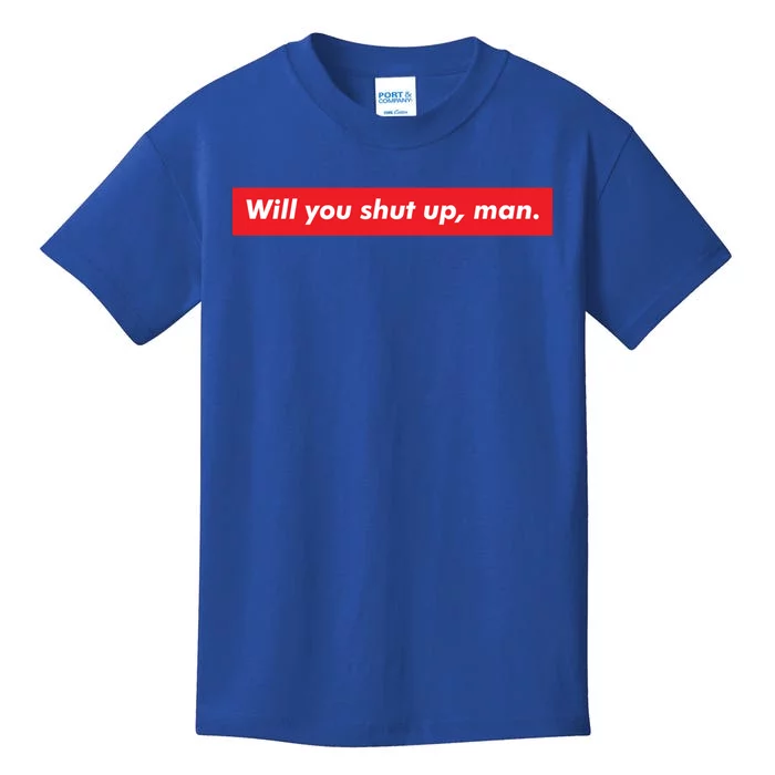 Will You Shut Up Biden And Harris 2020 Anti Trump Gift Kids T-Shirt