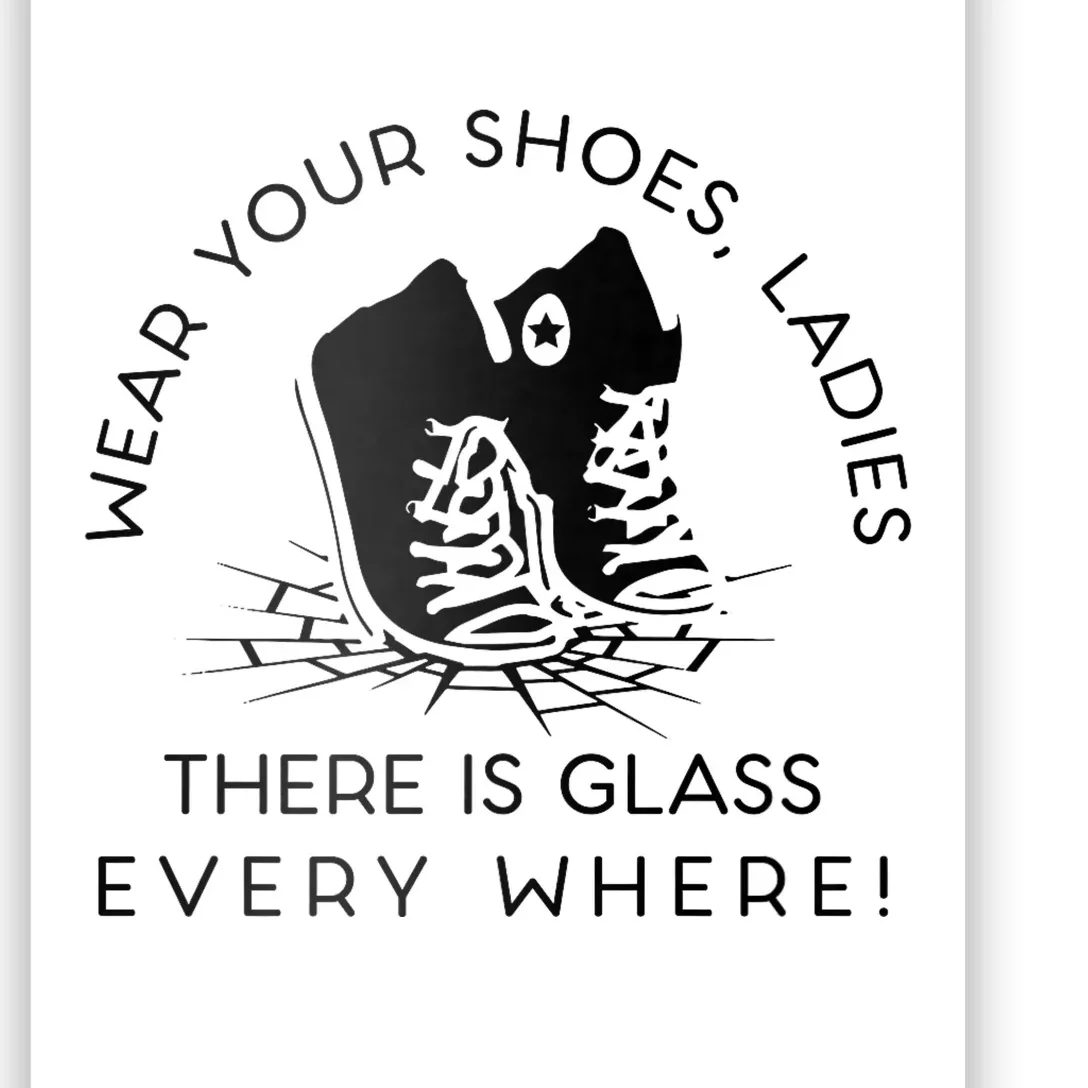 Wear Your Shoes Kamala Harris For Women Glass Ceiling Fe Poster