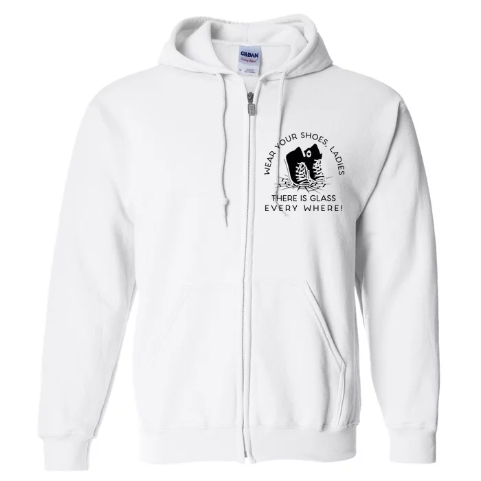 Wear Your Shoes Kamala Harris For Women Glass Ceiling Fe Full Zip Hoodie