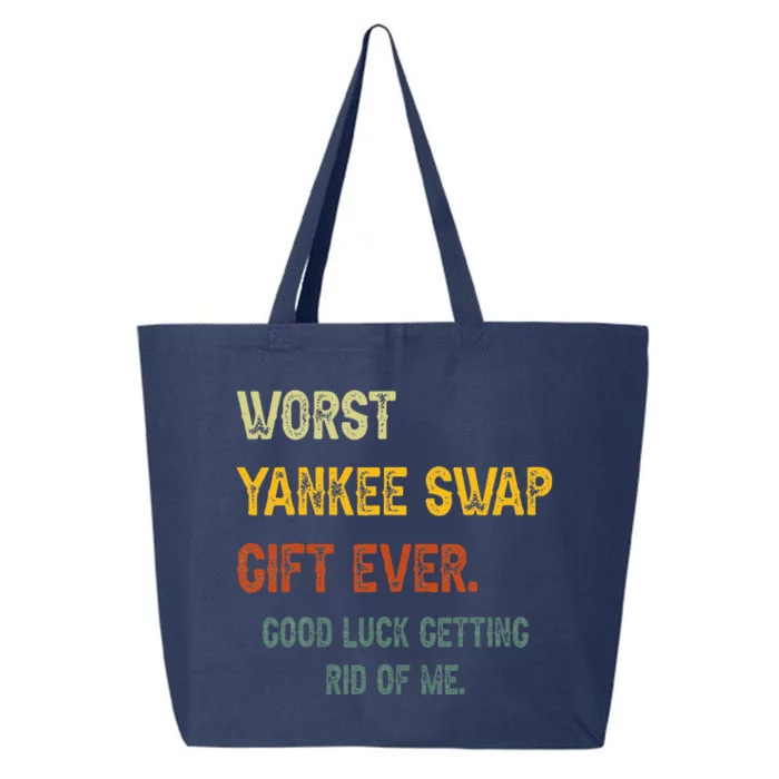 Worst Yankee Swap Gift Ever Vintage Funny Quotes 25L Jumbo Tote