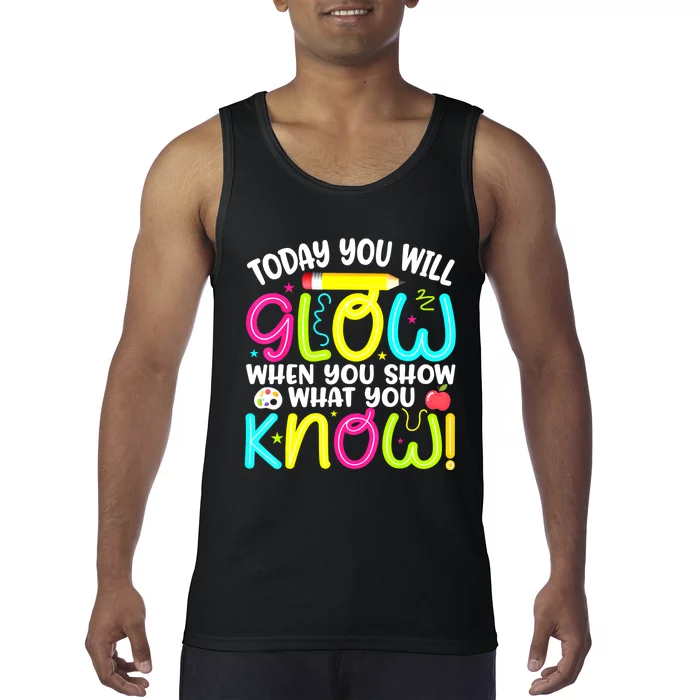 What You Show Rock The Testing Day Exam Teachers Students Tank Top