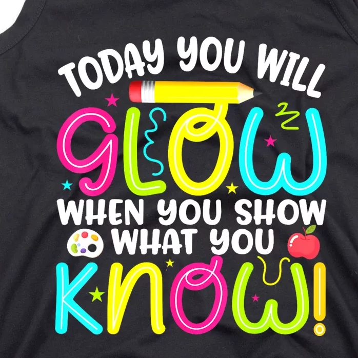 What You Show Rock The Testing Day Exam Teachers Students Tank Top