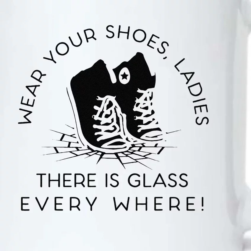 Wear Your Shoes Kamala Harris For Women Glass Ceiling Fe Gift Black Color Changing Mug