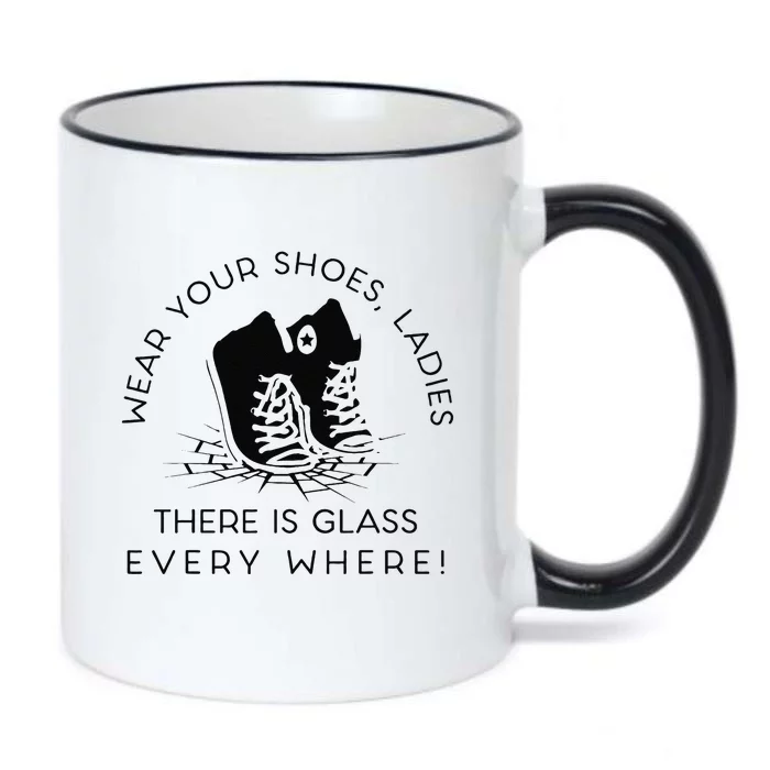 Wear Your Shoes Kamala Harris For Women Glass Ceiling Fe Gift Black Color Changing Mug