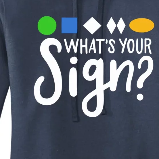 Whats Your Sign For Skiing Gift Women's Pullover Hoodie