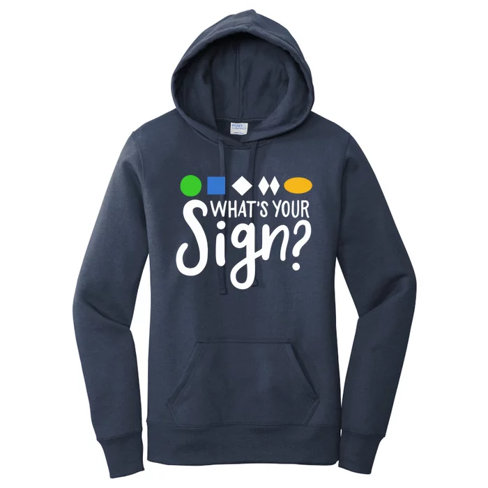 Whats Your Sign For Skiing Gift Women's Pullover Hoodie