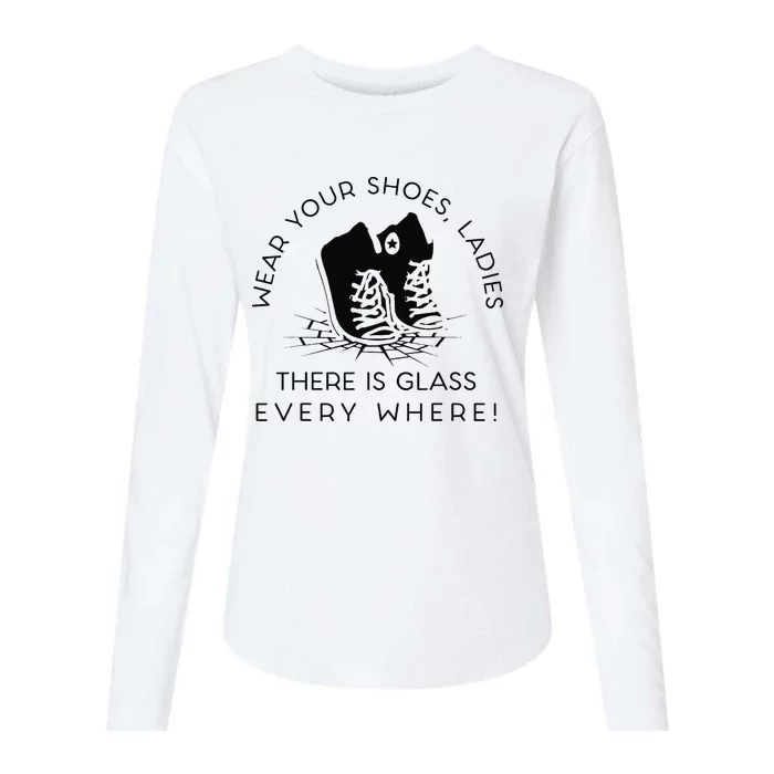 Wear Your Shoes Kamala Harris Glass Ceiling Fe Womens Cotton Relaxed Long Sleeve T-Shirt