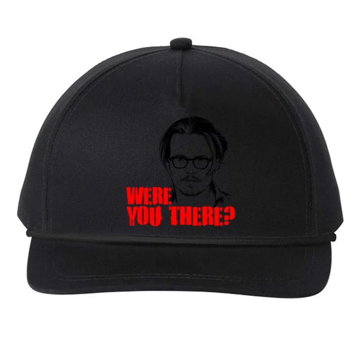 Were You There Depp Trial Funny Meme Snapback Five-Panel Rope Hat