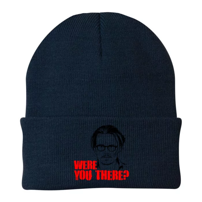 Were You There Depp Trial Funny Meme Knit Cap Winter Beanie