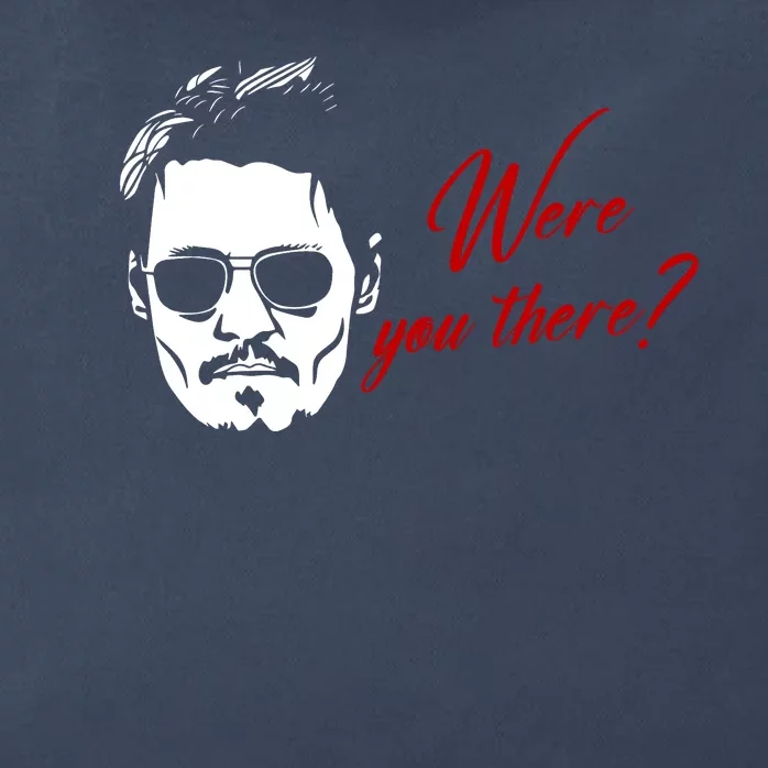 Were You There Johnny Depp Funny Zip Tote Bag