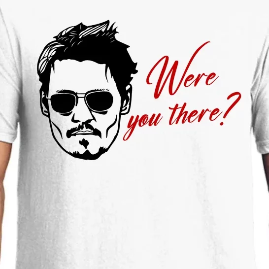 Were You There Johnny Depp Funny Pajama Set