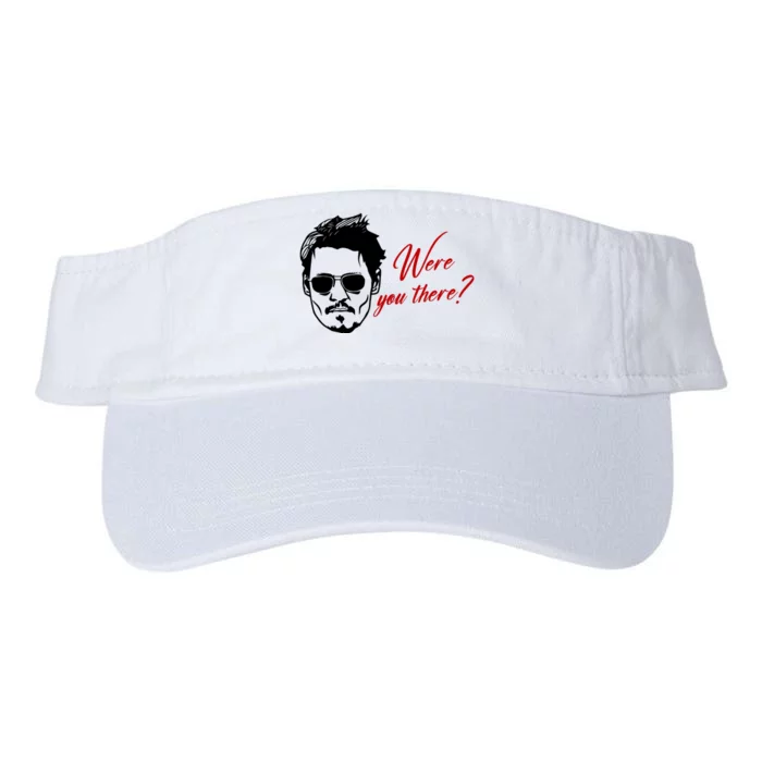 Were You There Johnny Depp Funny Valucap Bio-Washed Visor