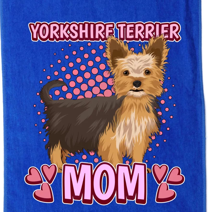 Wo Yorkshire Terrier Mom Quote Mothers Day Yorkie Gift Platinum Collection Golf Towel