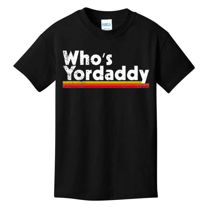 Who's Yordaddy vintage styles Kids T-Shirt