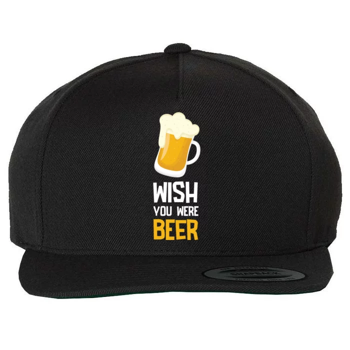 Wish You Were Beer Wool Snapback Cap