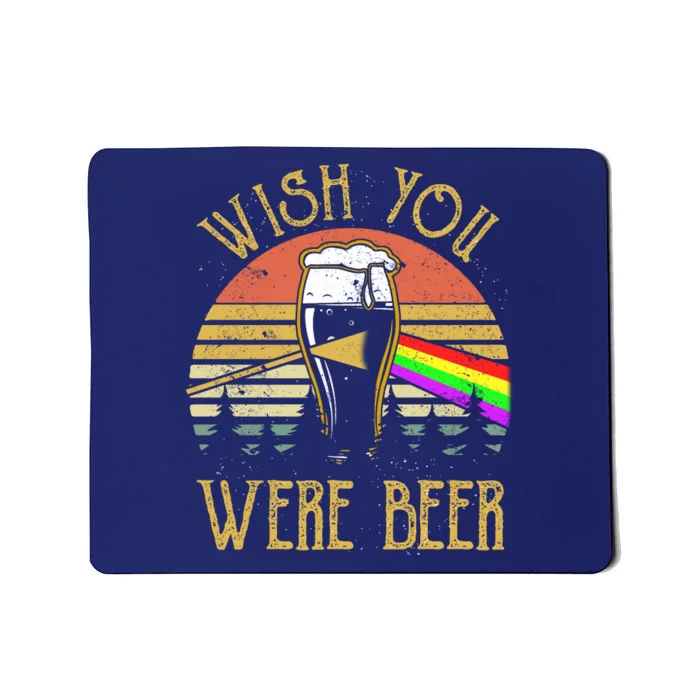 Wish You Were Beer Funny Beer Quote Beer Meme Sunset Mousepad