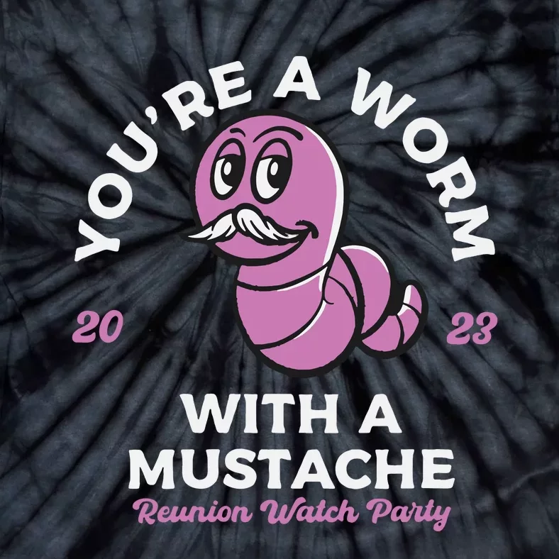 Womens Youre Worm With A Mustache James Tom Ariana Reality VNeck Tie-Dye T-Shirt