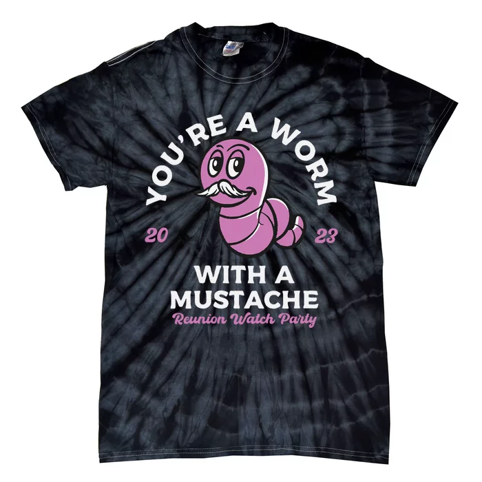 Womens Youre Worm With A Mustache James Tom Ariana Reality VNeck Tie-Dye T-Shirt