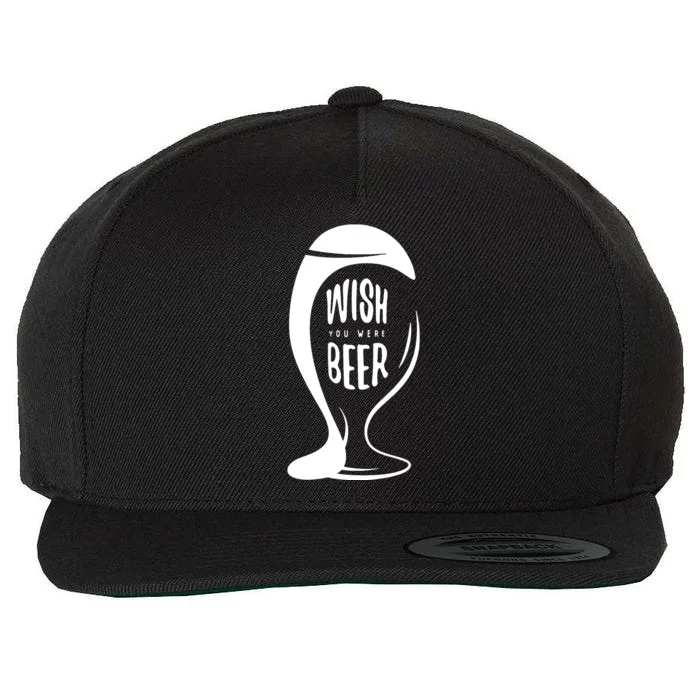 Wish You Were Beer Wool Snapback Cap