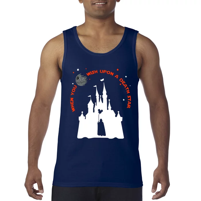 When You Wish Upon A Death Star Halloween Tank Top