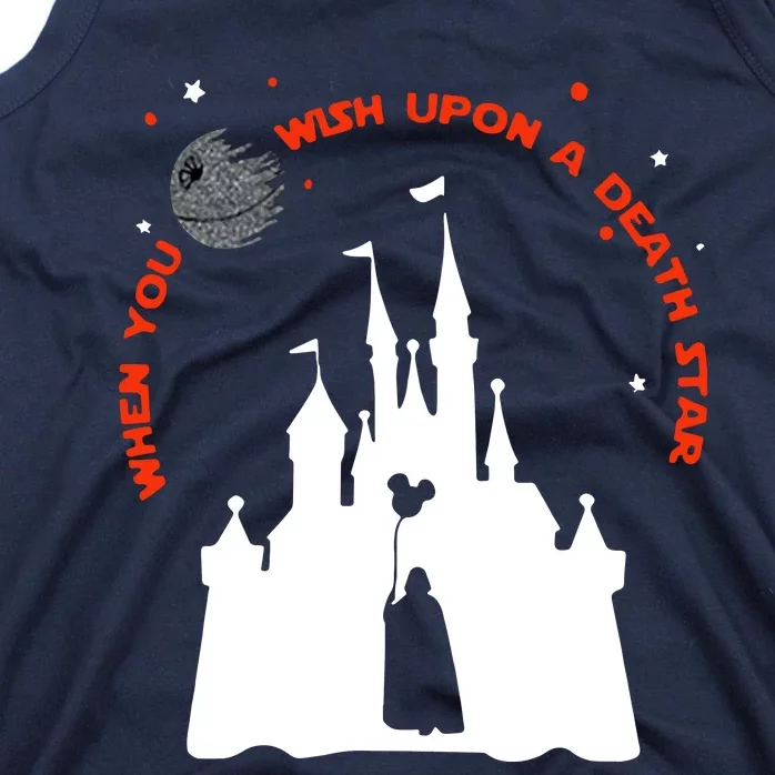 When You Wish Upon A Death Star Halloween Tank Top