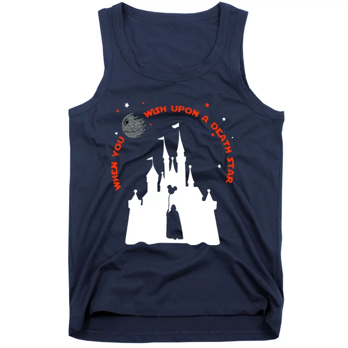 When You Wish Upon A Death Star Halloween Tank Top