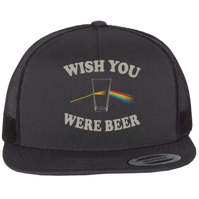 Wish You Were Beer Flat Bill Trucker Hat