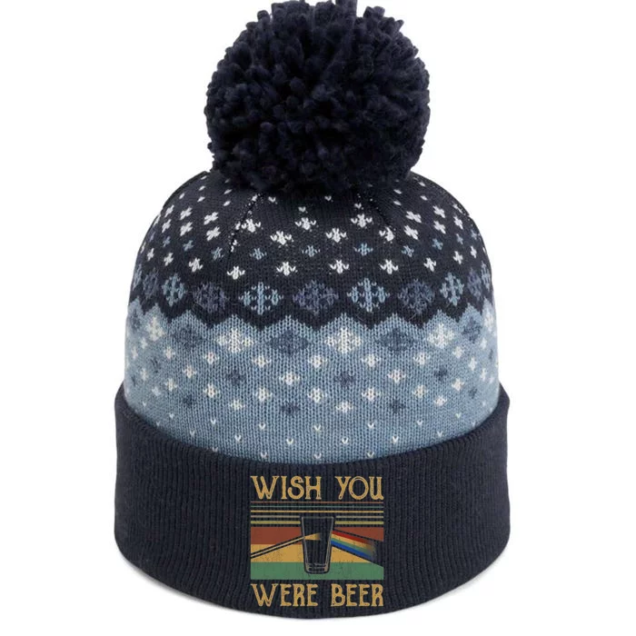 Wish You Were Beer Essential Shirt, Beer Day, Drink Beer The Baniff Cuffed Pom Beanie