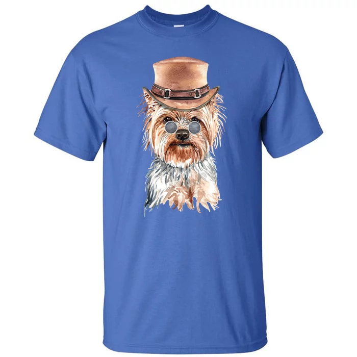 Watercolor Yorkie Yorkshire Terrier Owners Gift Tall T-Shirt