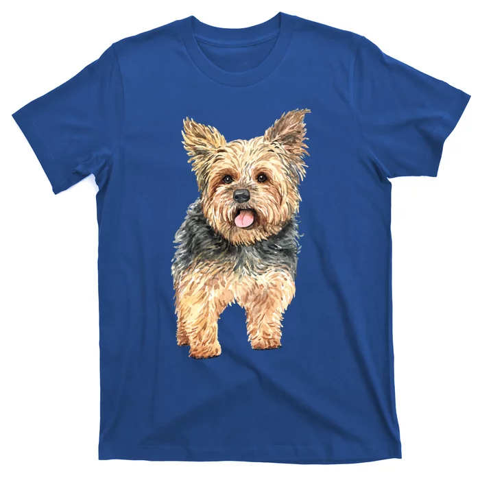 Watercolor Yorkie Yorkshire Terrier Owners Gift T-Shirt