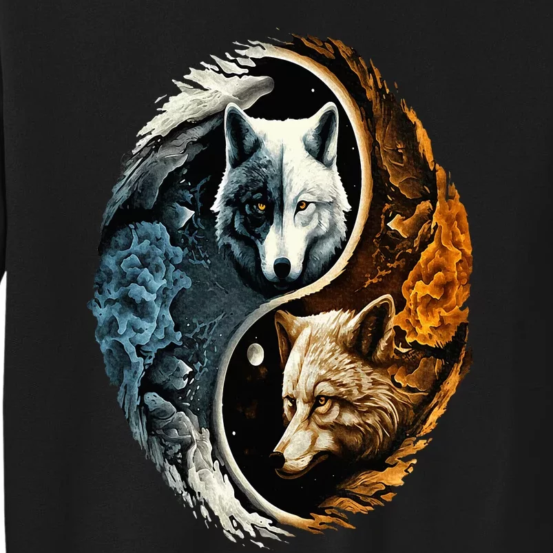 Wolf Yin Yang Tall Sweatshirt