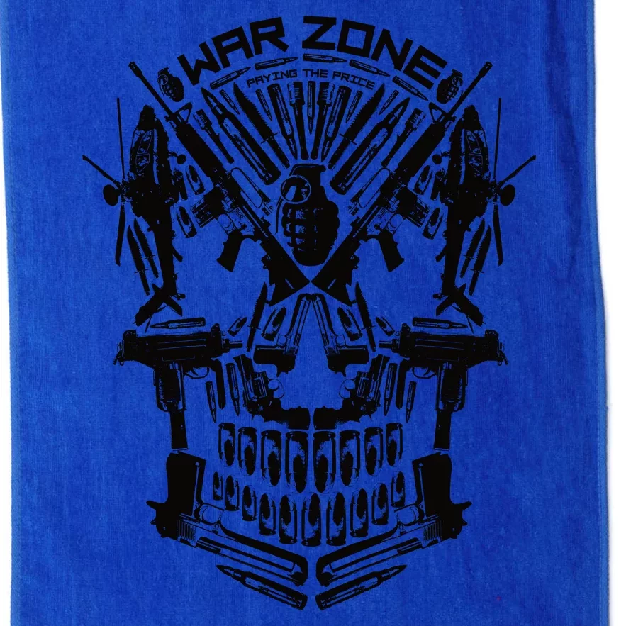 War Zone Military Skull Firearms Platinum Collection Golf Towel