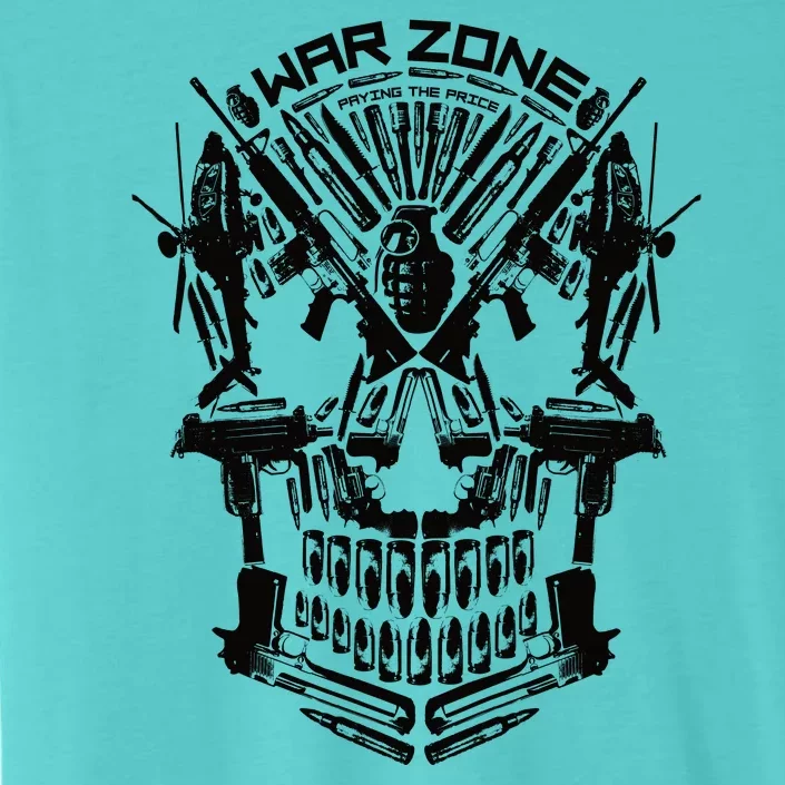 War Zone Military Skull Firearms ChromaSoft Performance T-Shirt