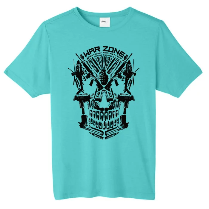 War Zone Military Skull Firearms ChromaSoft Performance T-Shirt