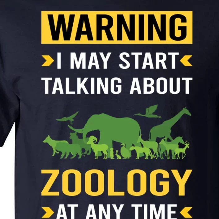 Warning Zoology Zoologist Tall T-Shirt