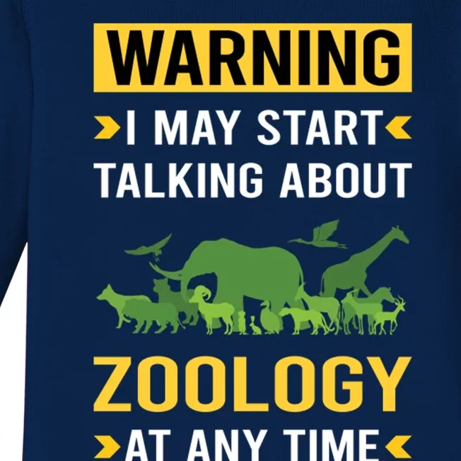 Warning Zoology Zoologist Baby Long Sleeve Bodysuit