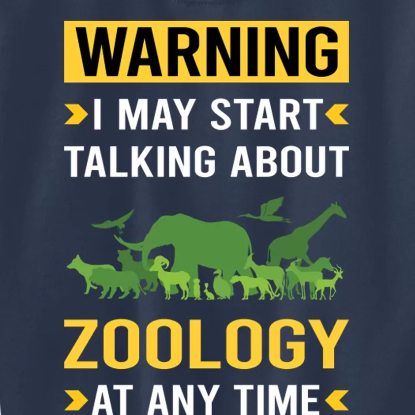 Warning Zoology Zoologist Kids Sweatshirt