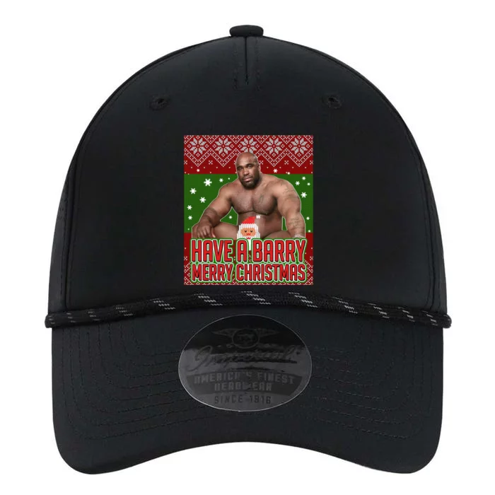 X-Mas Christmas Have A Barry Merry Christmas Ugly Sweater Performance The Dyno Cap