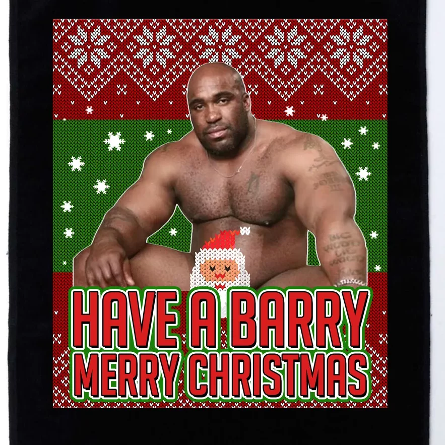 X-Mas Christmas Have A Barry Merry Christmas Ugly Sweater Platinum Collection Golf Towel