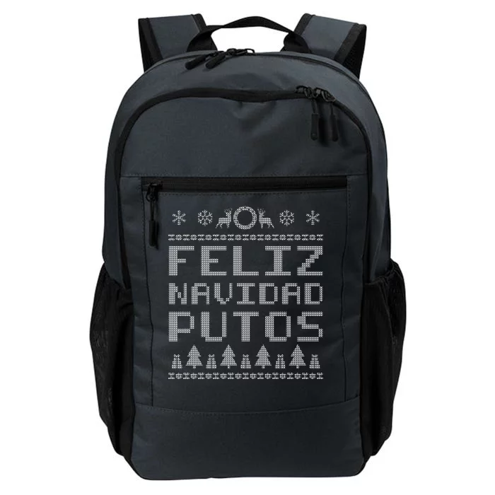 X-Mas Feliz Navidad Putos Ugly Christmas Daily Commute Backpack