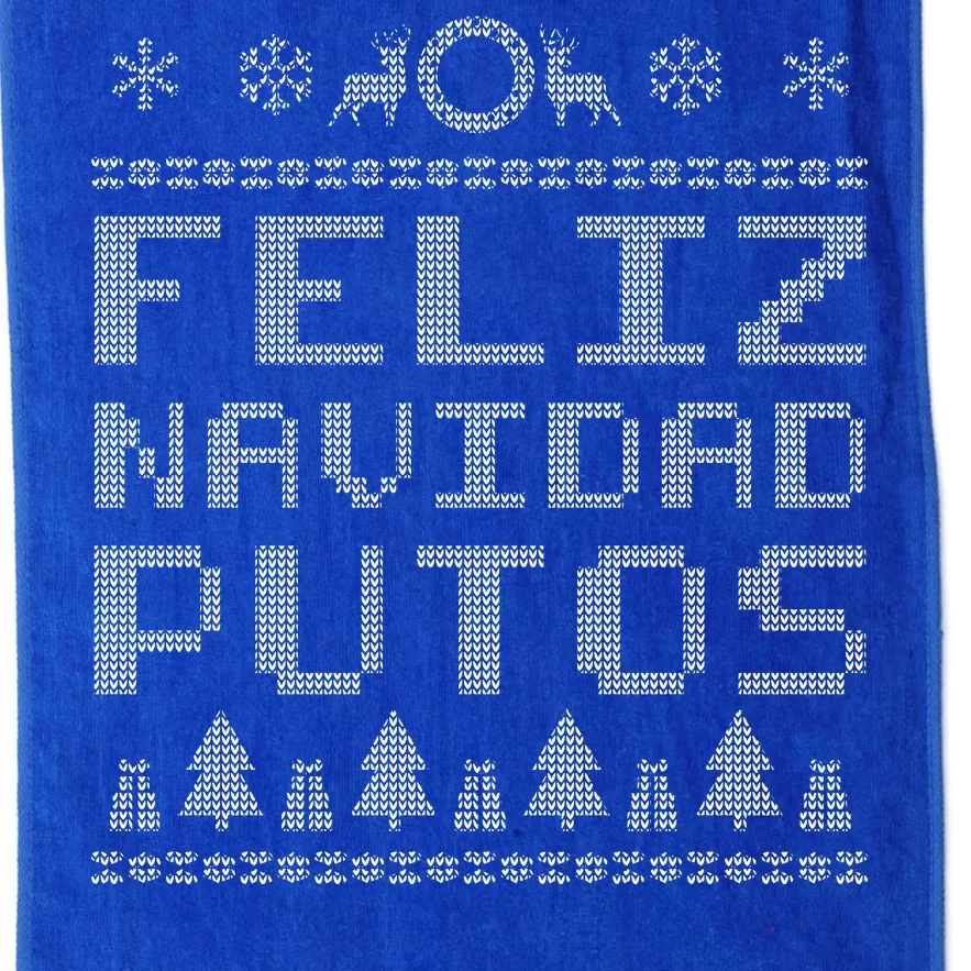 X-Mas Feliz Navidad Putos Ugly Christmas Platinum Collection Golf Towel